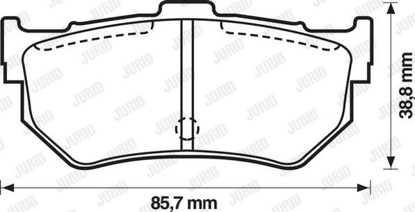 Jurid 572133J - Kit de plaquettes de frein, frein à disque cwaw.fr