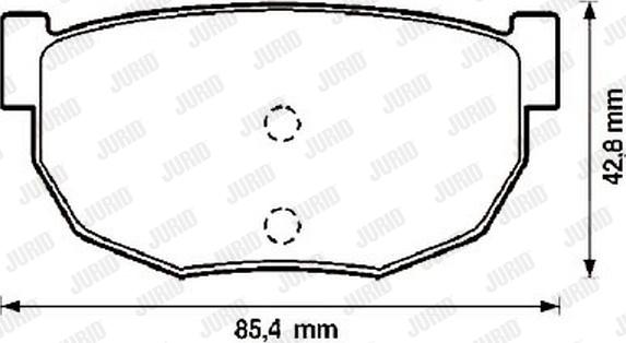 Jurid 572129J - Kit de plaquettes de frein, frein à disque cwaw.fr