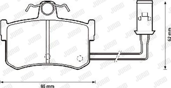 Jurid 572124J - Kit de plaquettes de frein, frein à disque cwaw.fr