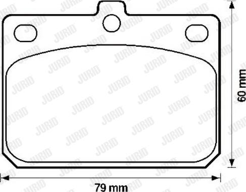 Jurid 572120J - Kit de plaquettes de frein, frein à disque cwaw.fr