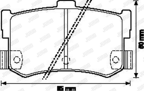 Jurid 572123J - Kit de plaquettes de frein, frein à disque cwaw.fr