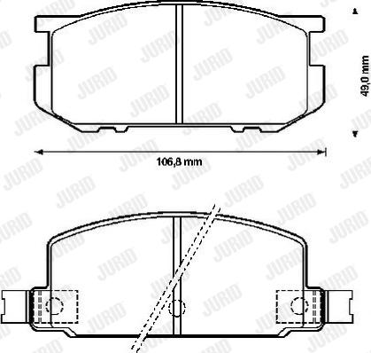 Jurid 572177J - Kit de plaquettes de frein, frein à disque cwaw.fr