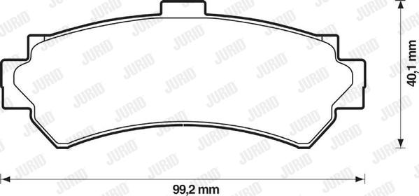 Jurid 572398J - Kit de plaquettes de frein, frein à disque cwaw.fr