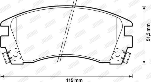 Jurid 572397J - Kit de plaquettes de frein, frein à disque cwaw.fr