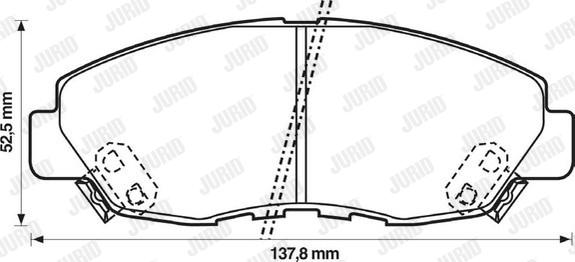 Jurid 572349J - Kit de plaquettes de frein, frein à disque cwaw.fr