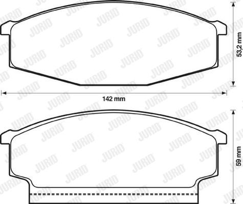 Jurid 572360J - Kit de plaquettes de frein, frein à disque cwaw.fr