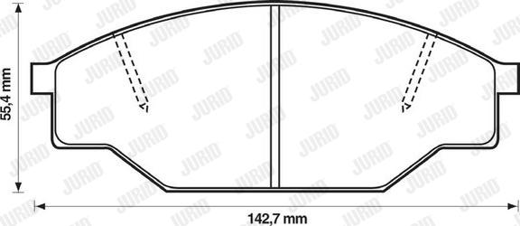 Jurid 572363J - Kit de plaquettes de frein, frein à disque cwaw.fr