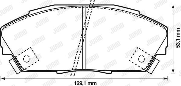 Jurid 572309J - Kit de plaquettes de frein, frein à disque cwaw.fr