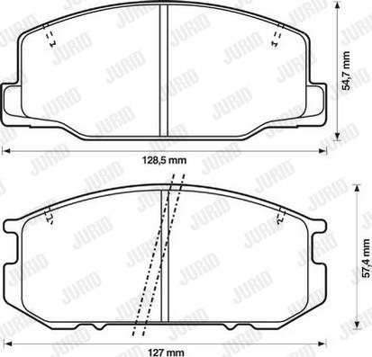 Jurid 572305J - Kit de plaquettes de frein, frein à disque cwaw.fr