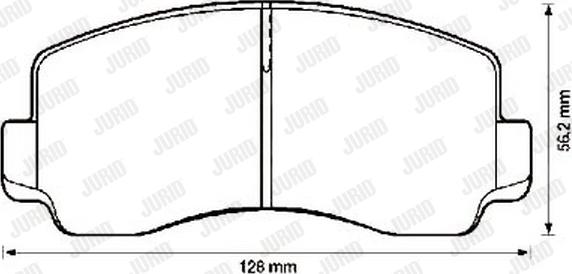 Jurid 572302J - Kit de plaquettes de frein, frein à disque cwaw.fr