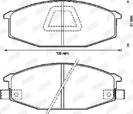 Jurid 572314J - Kit de plaquettes de frein, frein à disque cwaw.fr