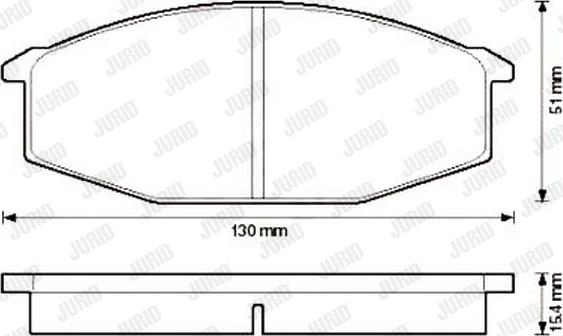 Jurid 572316J - Kit de plaquettes de frein, frein à disque cwaw.fr