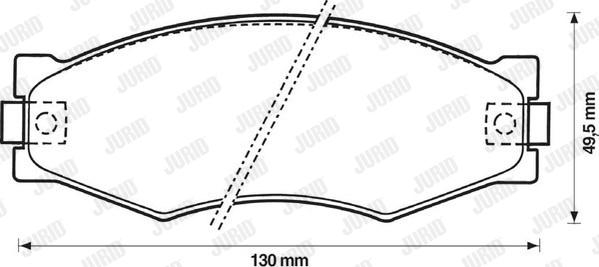 Jurid 572313J - Kit de plaquettes de frein, frein à disque cwaw.fr