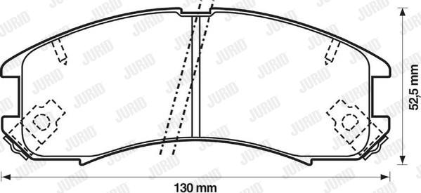 Jurid 572317J - Kit de plaquettes de frein, frein à disque cwaw.fr