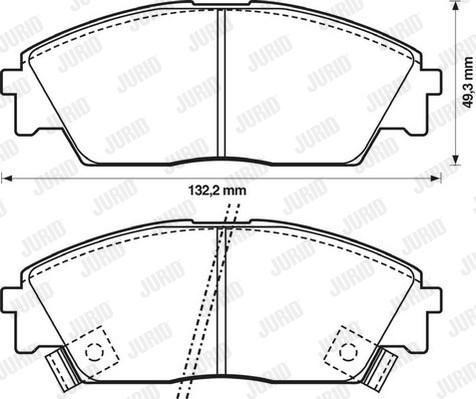 Jurid 572330J - Kit de plaquettes de frein, frein à disque cwaw.fr