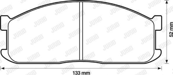 Jurid 572331J - Kit de plaquettes de frein, frein à disque cwaw.fr