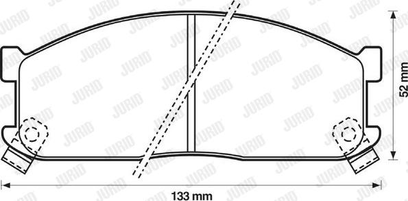 Jurid 572332J - Kit de plaquettes de frein, frein à disque cwaw.fr