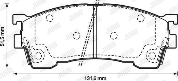 Jurid 572325J - Kit de plaquettes de frein, frein à disque cwaw.fr