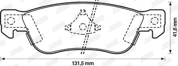 Jurid 572322J - Kit de plaquettes de frein, frein à disque cwaw.fr