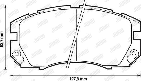 Jurid 572377J - Kit de plaquettes de frein, frein à disque cwaw.fr