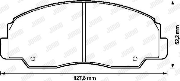 Jurid 572294J - Kit de plaquettes de frein, frein à disque cwaw.fr