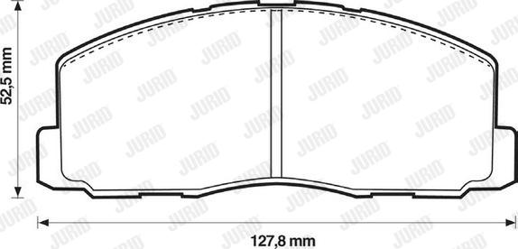 Jurid 572295J - Kit de plaquettes de frein, frein à disque cwaw.fr