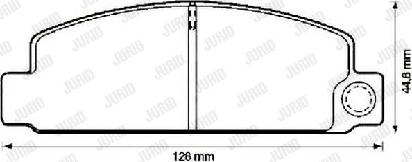 Jurid 572296J - Kit de plaquettes de frein, frein à disque cwaw.fr