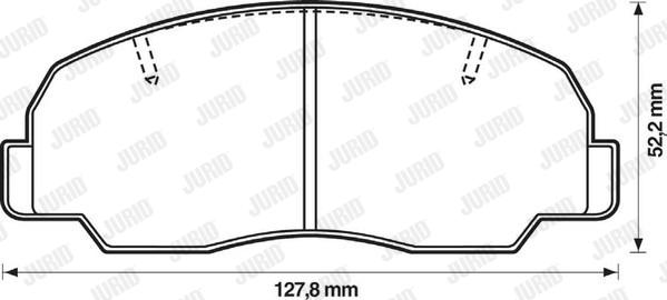 Jurid 572293J - Kit de plaquettes de frein, frein à disque cwaw.fr