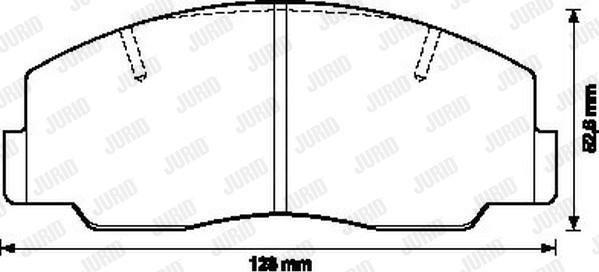 Jurid 572297J - Kit de plaquettes de frein, frein à disque cwaw.fr