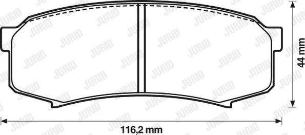 Jurid 572245J - Kit de plaquettes de frein, frein à disque cwaw.fr