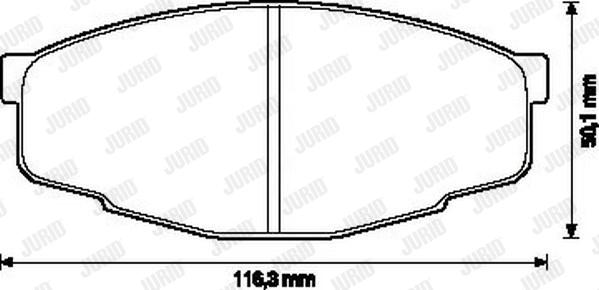 Jurid 572246J - Kit de plaquettes de frein, frein à disque cwaw.fr