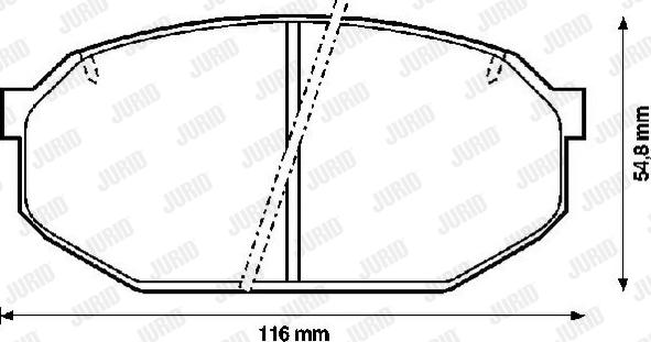 Jurid 572243J - Kit de plaquettes de frein, frein à disque cwaw.fr