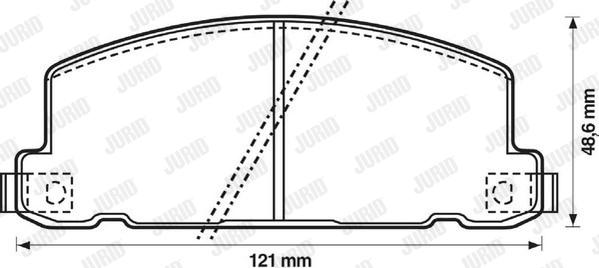 Jurid 572258J - Kit de plaquettes de frein, frein à disque cwaw.fr