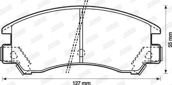 Jurid 572267J - Kit de plaquettes de frein, frein à disque cwaw.fr