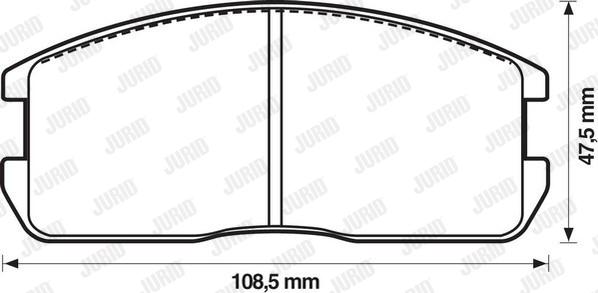 Jurid 572209J - Kit de plaquettes de frein, frein à disque cwaw.fr