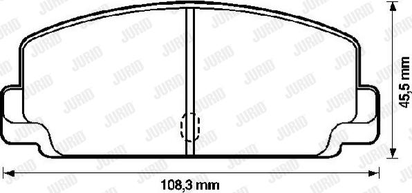 Jurid 572204J - Kit de plaquettes de frein, frein à disque cwaw.fr