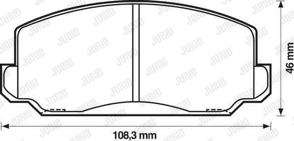 Jurid 572205J - Kit de plaquettes de frein, frein à disque cwaw.fr