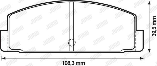 Jurid 572203J - Kit de plaquettes de frein, frein à disque cwaw.fr