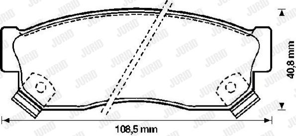 Jurid 572207J - Kit de plaquettes de frein, frein à disque cwaw.fr