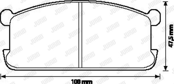 Jurid 572216J - Kit de plaquettes de frein, frein à disque cwaw.fr