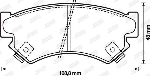 Jurid 572211J - Kit de plaquettes de frein, frein à disque cwaw.fr