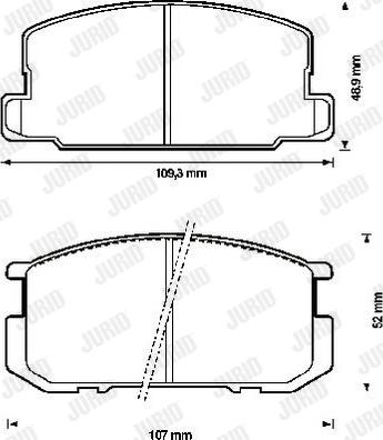 Jurid 572218J - Kit de plaquettes de frein, frein à disque cwaw.fr