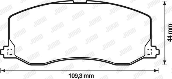 Jurid 572217J - Kit de plaquettes de frein, frein à disque cwaw.fr