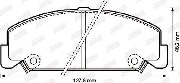 Jurid 572286J - Kit de plaquettes de frein, frein à disque cwaw.fr