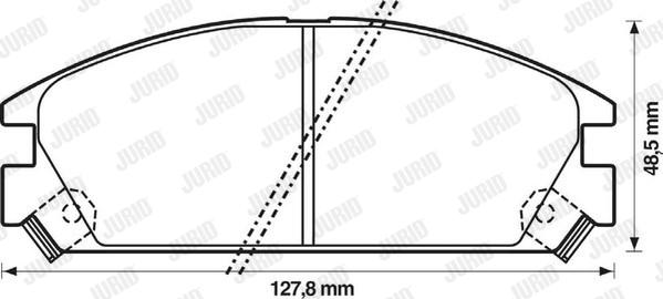 Jurid 572288J - Kit de plaquettes de frein, frein à disque cwaw.fr