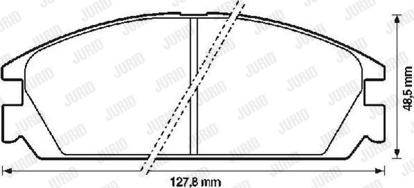 Jurid 572287J - Kit de plaquettes de frein, frein à disque cwaw.fr