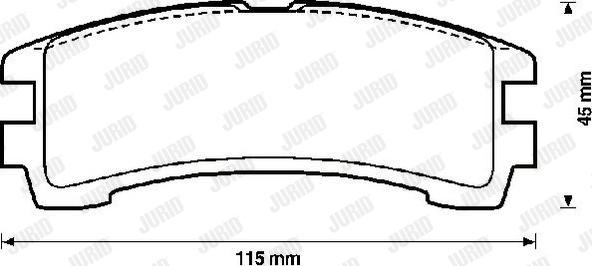 Jurid 572234J - Kit de plaquettes de frein, frein à disque cwaw.fr