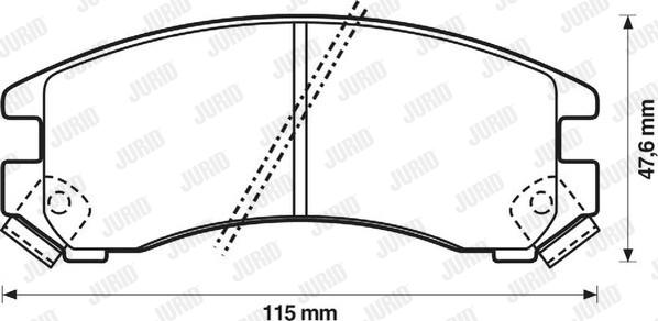 Jurid 572236J - Kit de plaquettes de frein, frein à disque cwaw.fr