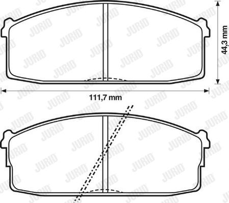 Jurid 572230J - Kit de plaquettes de frein, frein à disque cwaw.fr