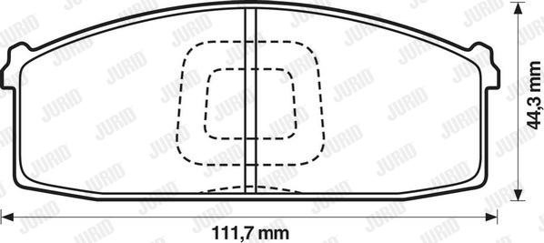 Jurid 572232J - Kit de plaquettes de frein, frein à disque cwaw.fr